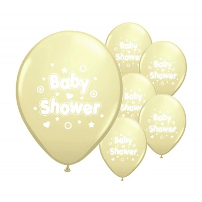 Baby Shower Balloons (Yellow) X10